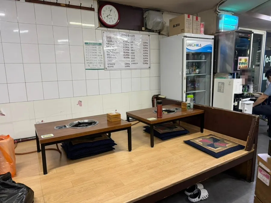 Wide hall seating inside the gopchang restaurant
