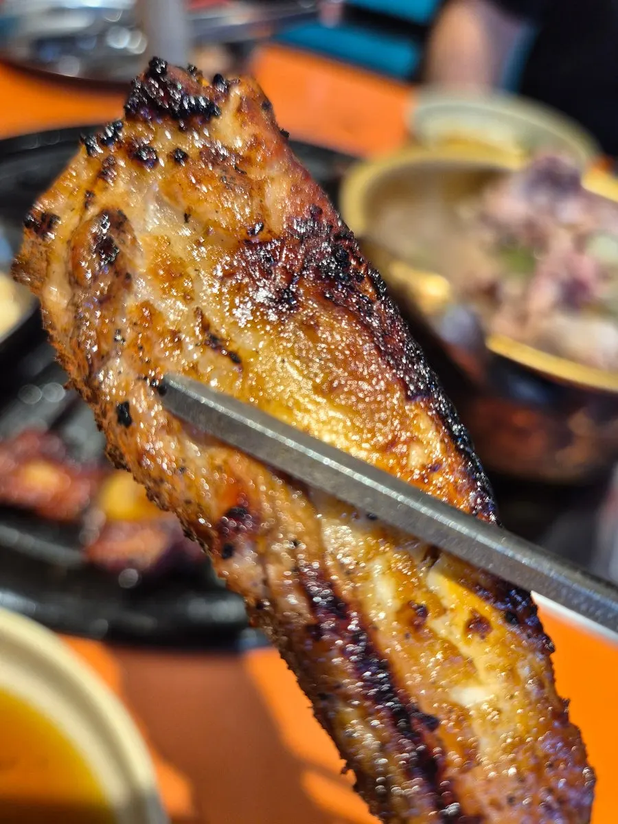Full ribs course spread at Gim Geumja Sutbul Galbi Daeyeon Branch