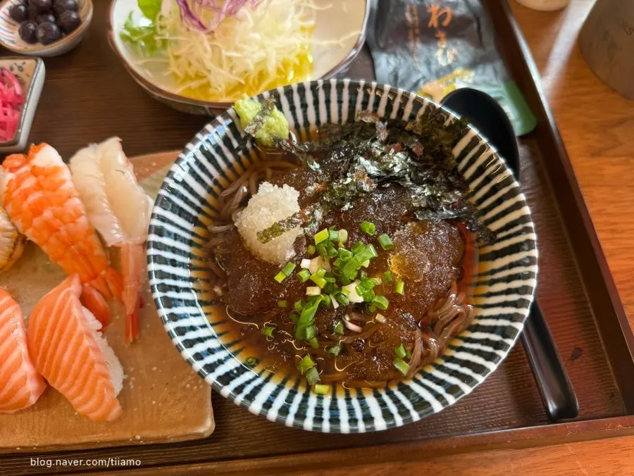 직화 불초밥 세트 초밥 접시