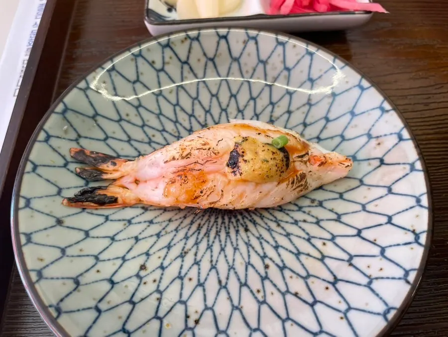 Wagyu flame-seared sushi