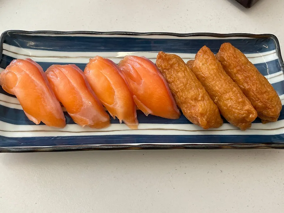 Inari sushi added because our kid loved it