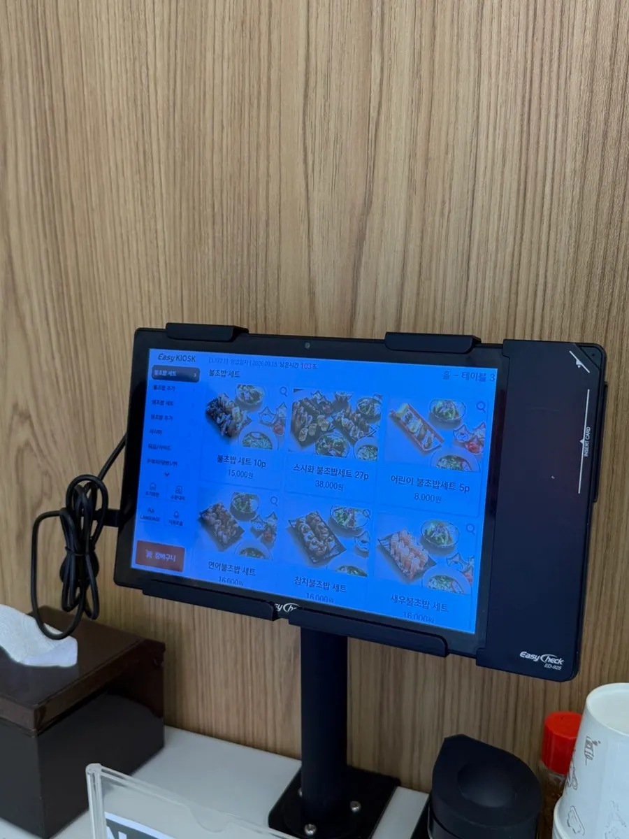 Ordering tablet placed at every table