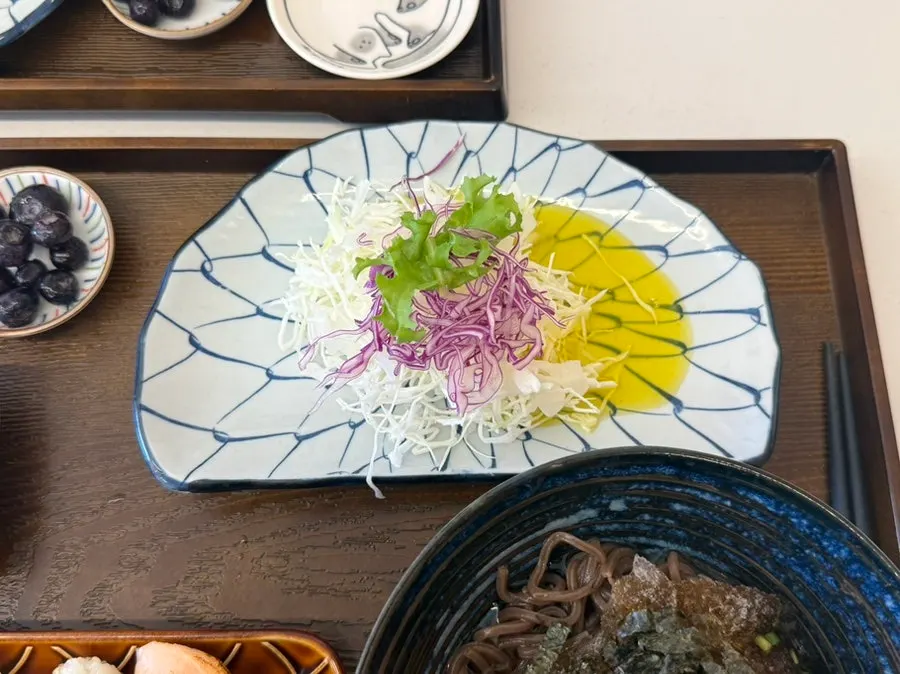 Wasabi tube served separately on the side