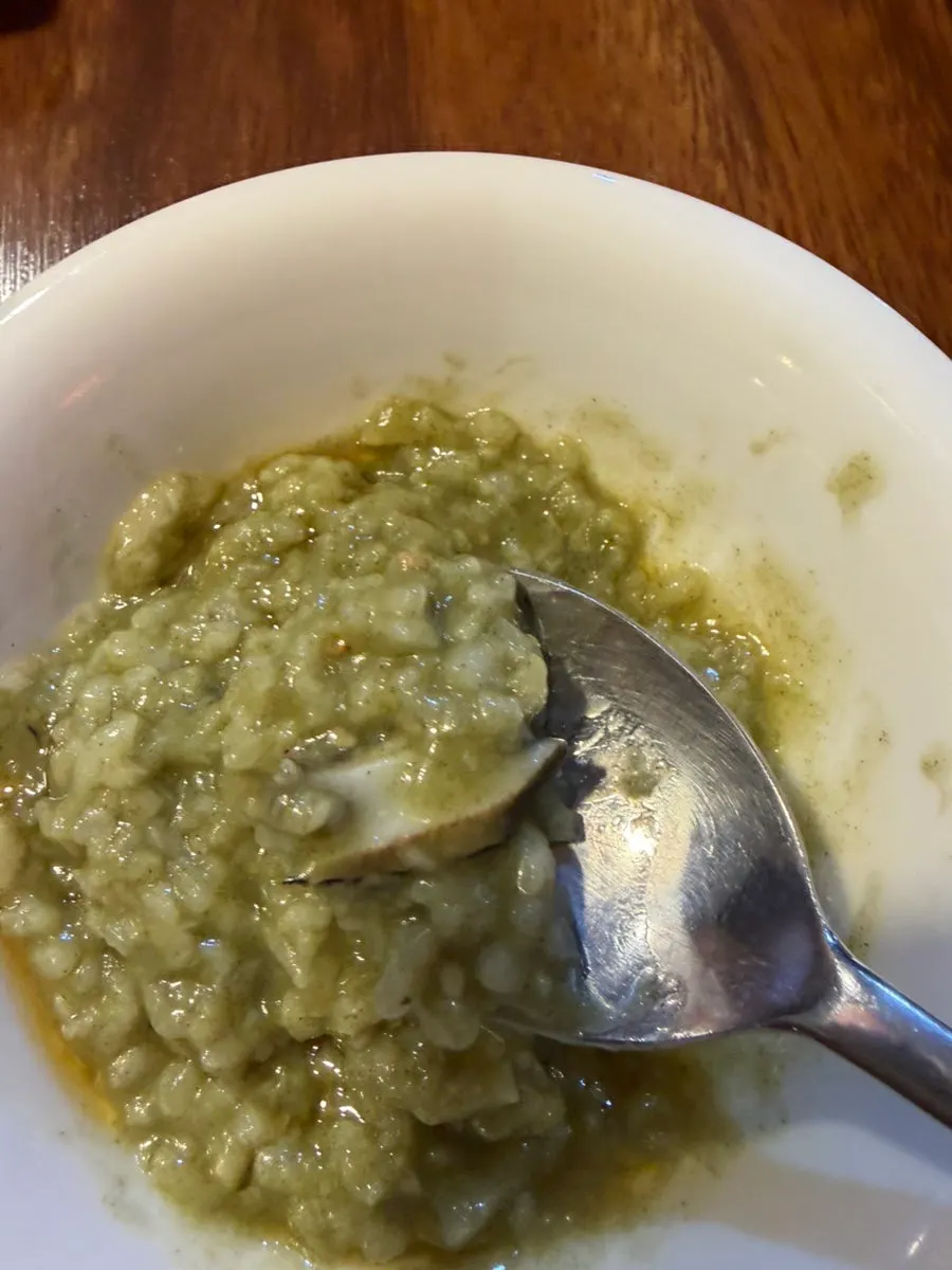 Nutty and clean-tasting abalone porridge