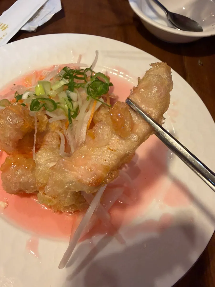 Tangsuyuk with crisp batter