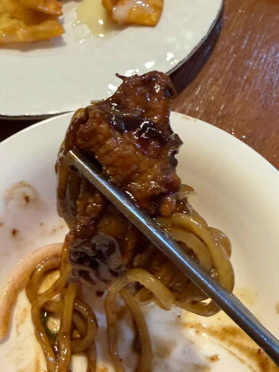 Jajang with tender meat