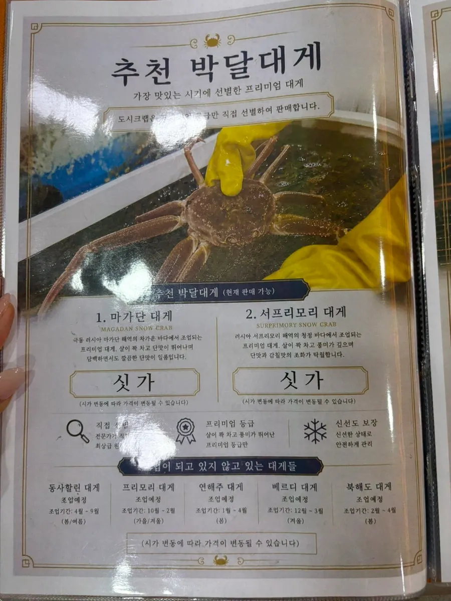 도시크랩 김해점 대게와 해산물 매장