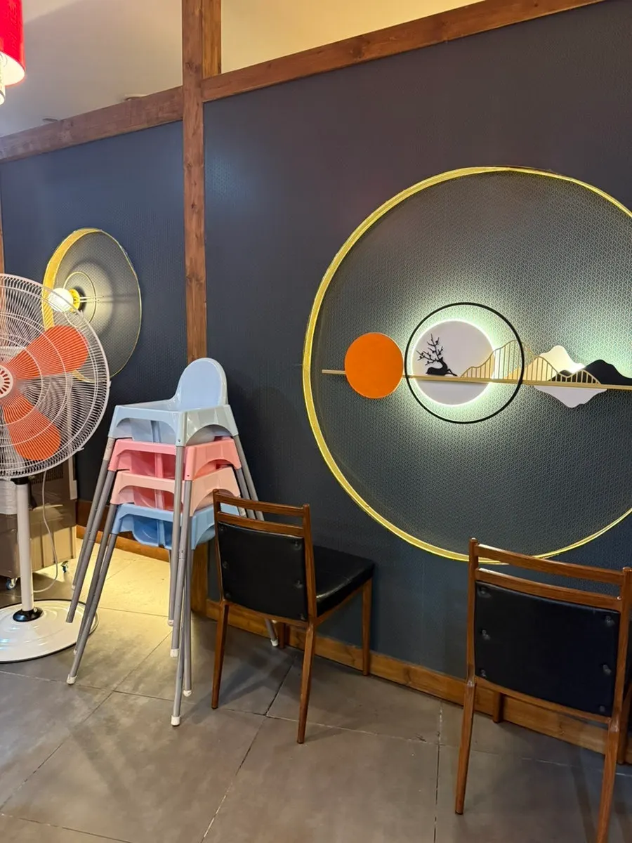 A baby chair provided at Dongbaek for guests with young children