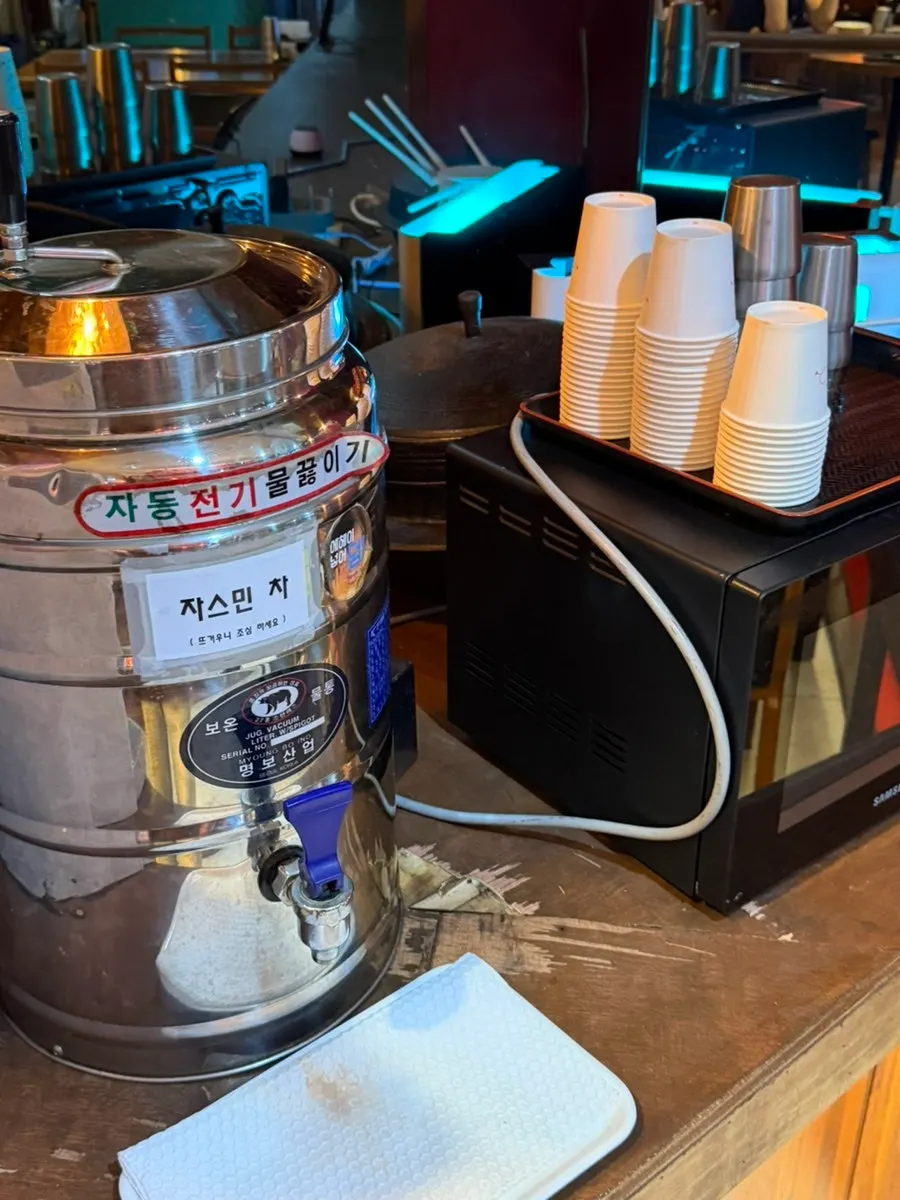 Dongbaek's self-serve bar corner
