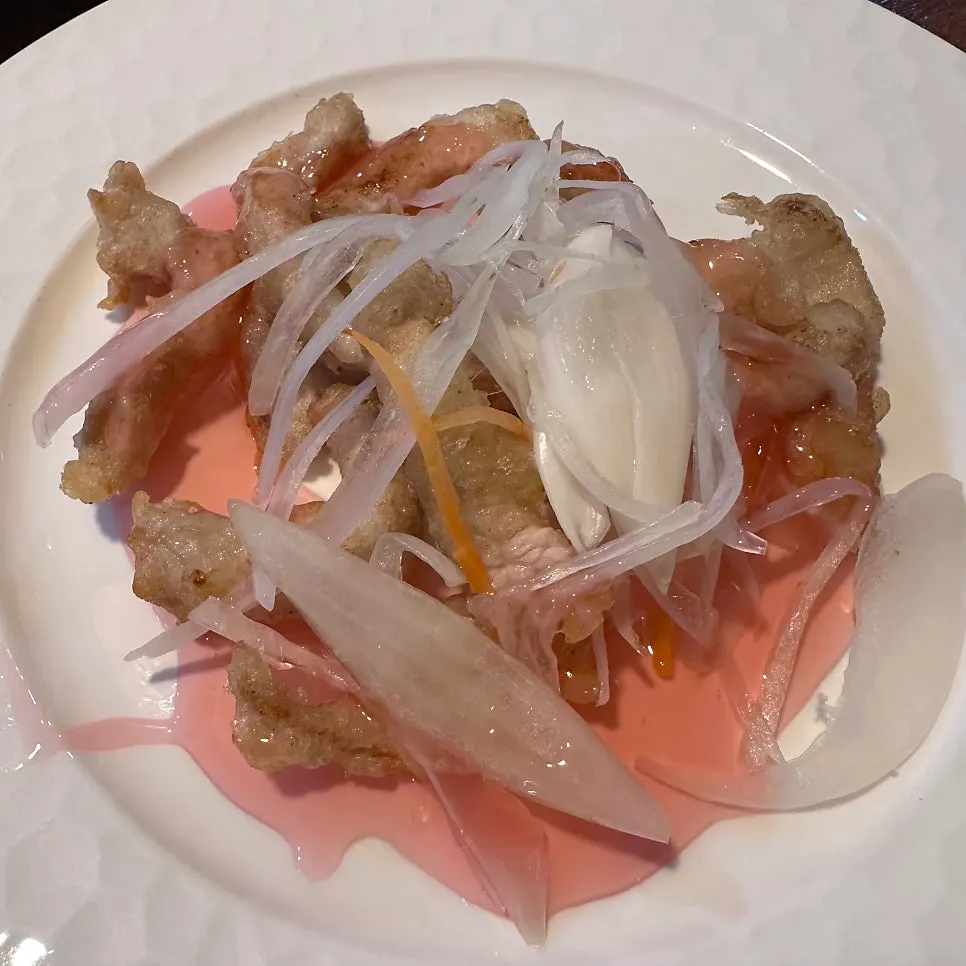 A plate of Dongbaek's light, clean-tasting Chinese cuisine