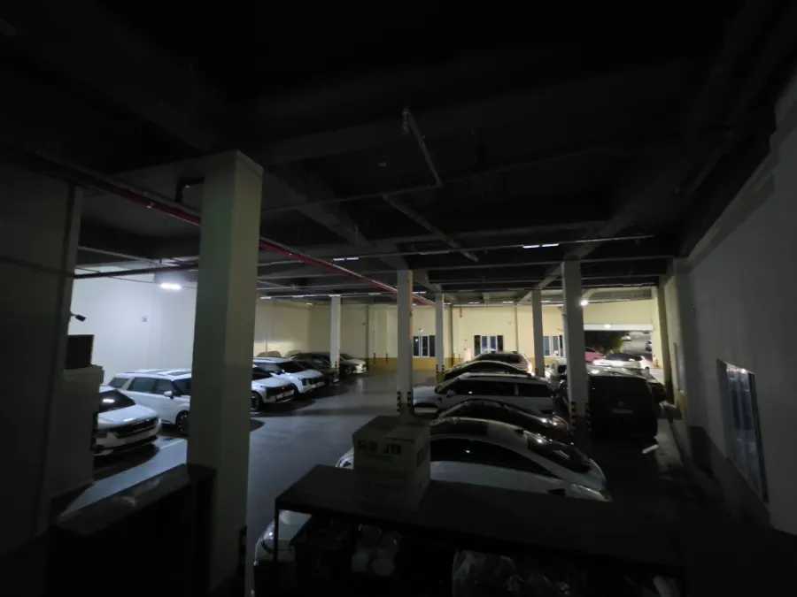 Entrance to Dongbaek's underground parking lot