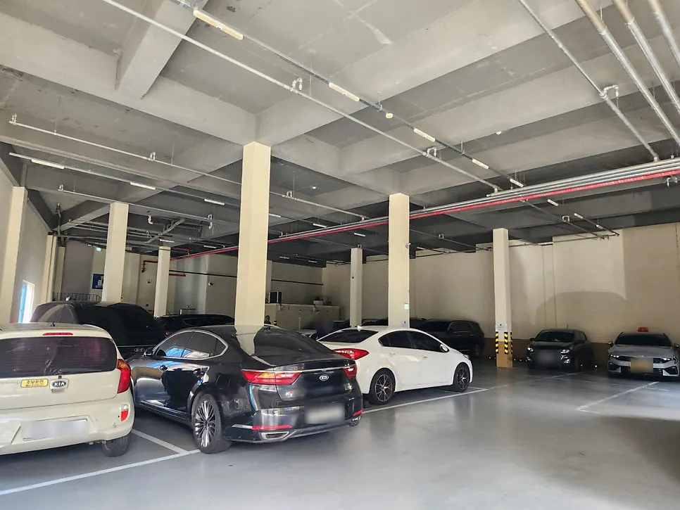 Entrance to Dongbaek's basement parking lot