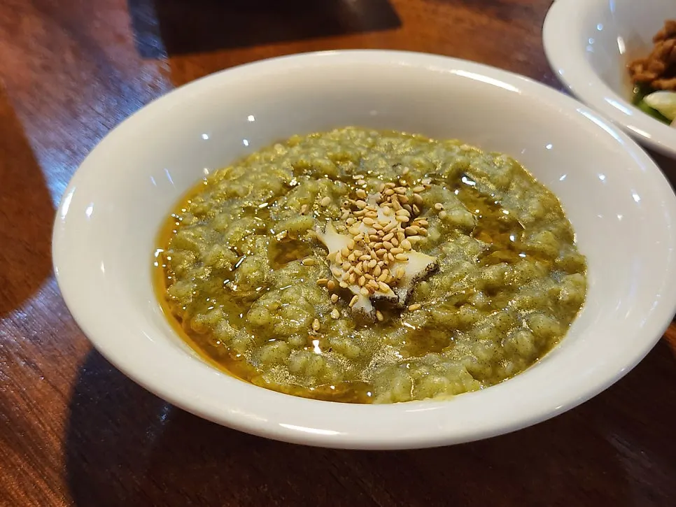 A plate of tangy Dongbaek cold salad