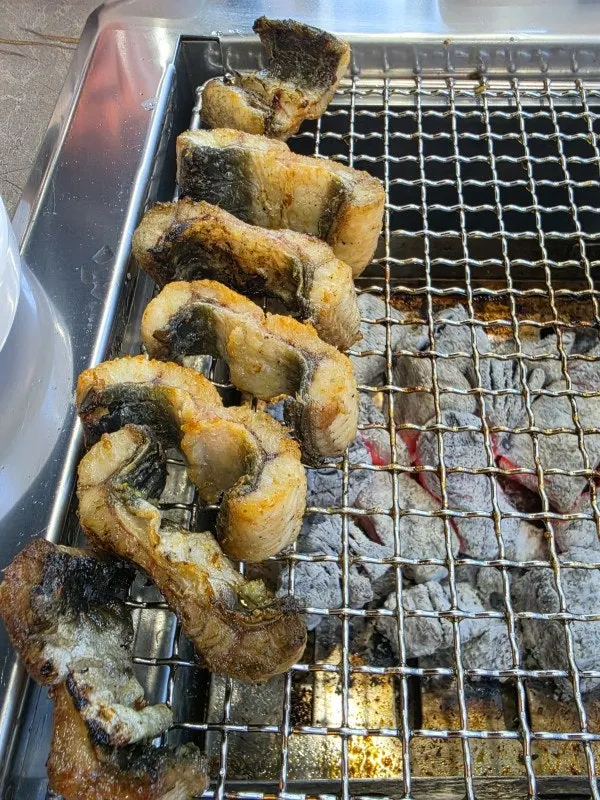 Grilled eel dipped in the house sauce