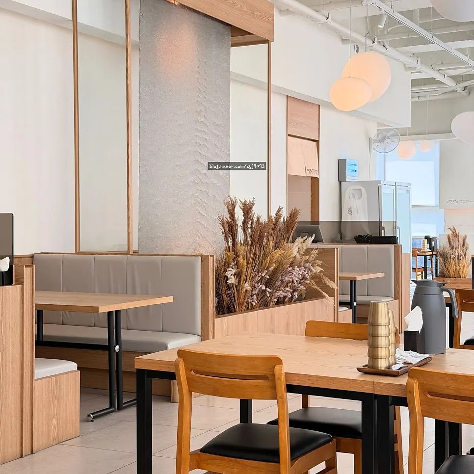 Main dining area with spaciously arranged tables