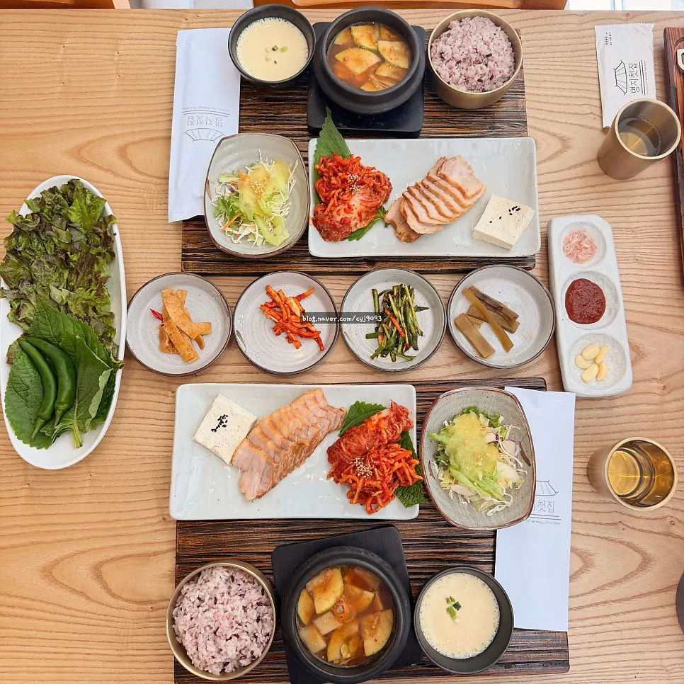Full neat bossam set meal