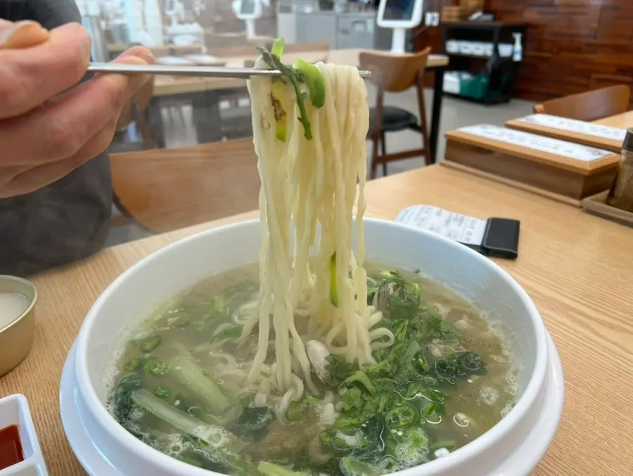Chewy kalguksu noodles