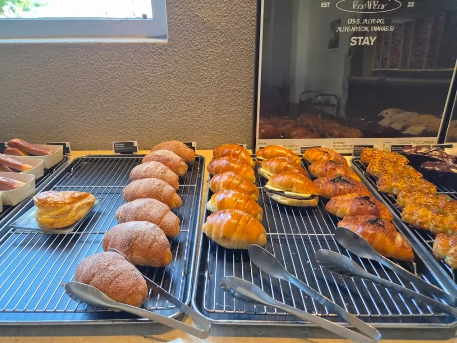 Ciabatta and other bakery items at Peer a Peer