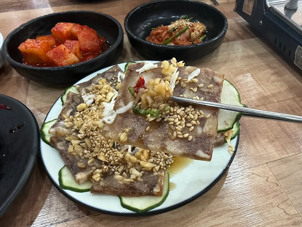 한상에 나온 수제편육