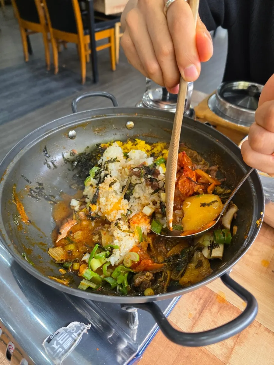 셀프 볶음밥 재료 구성