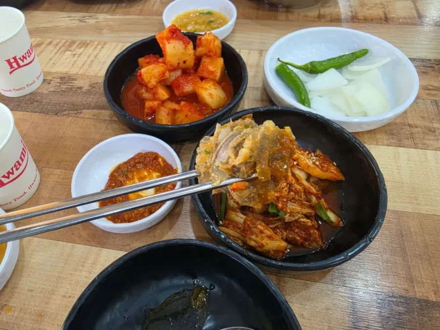 순대와 우거지가 들어간 순대우거지해장국