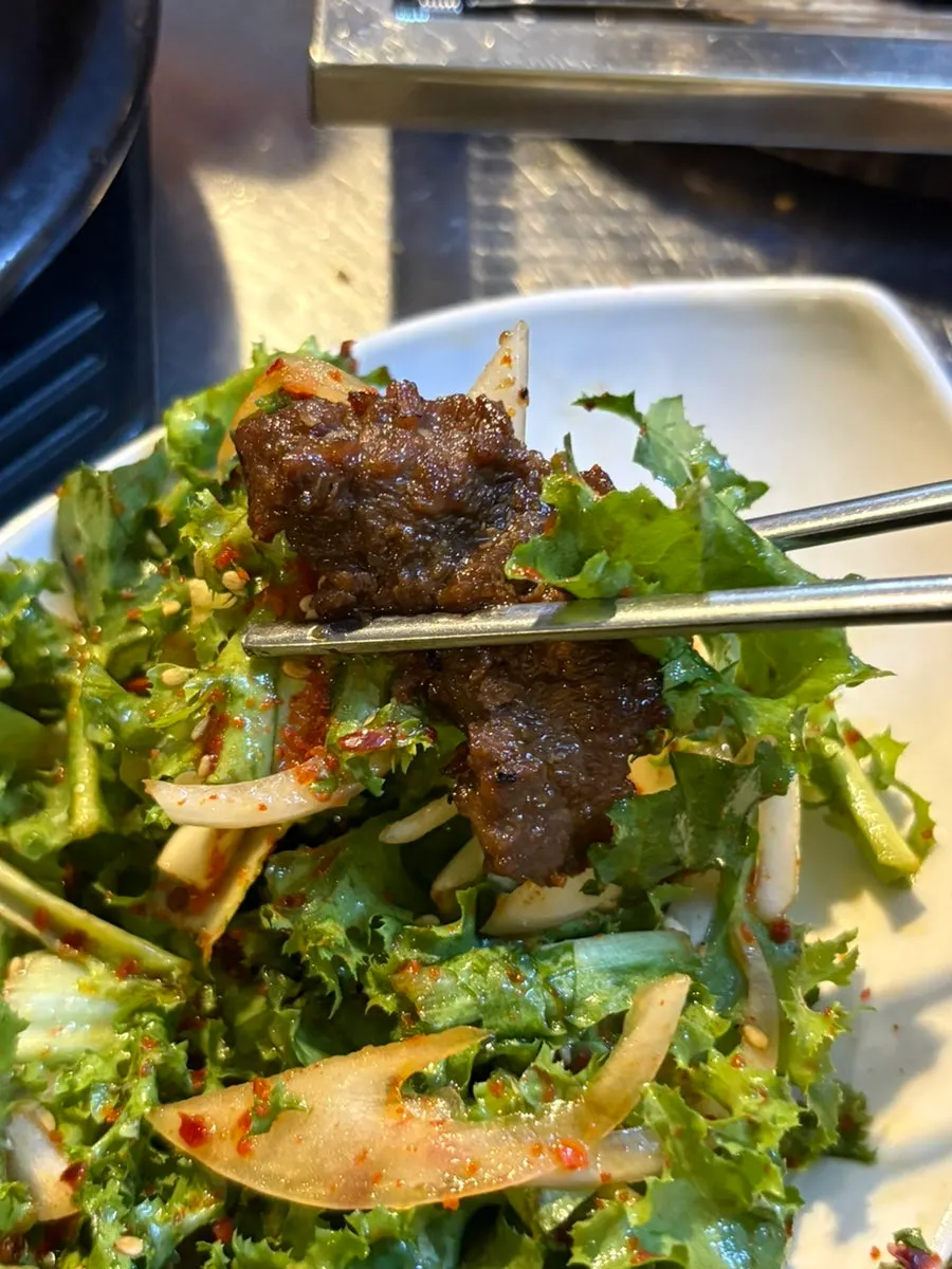 A fully cooked piece of beef short rib