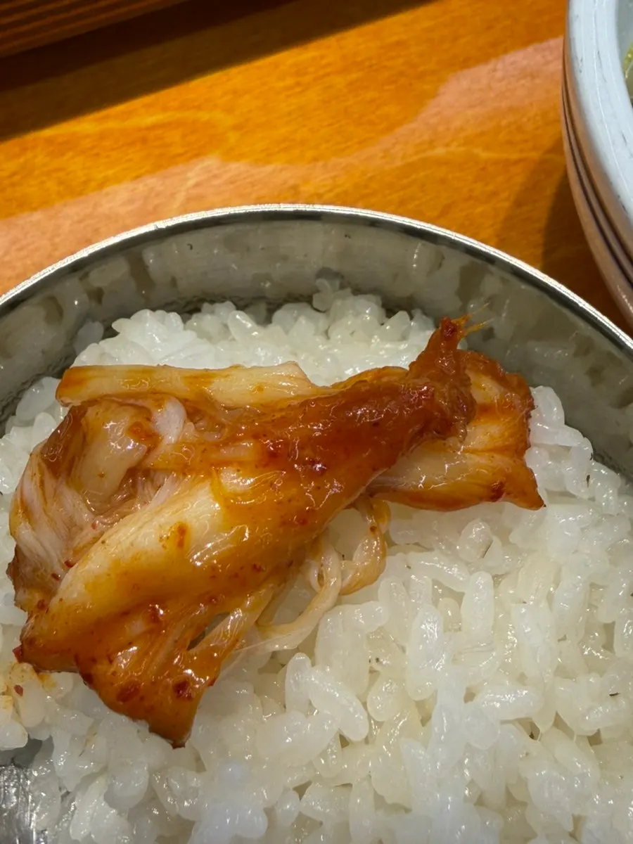 가오리찜 양념에 곁들인 가래떡