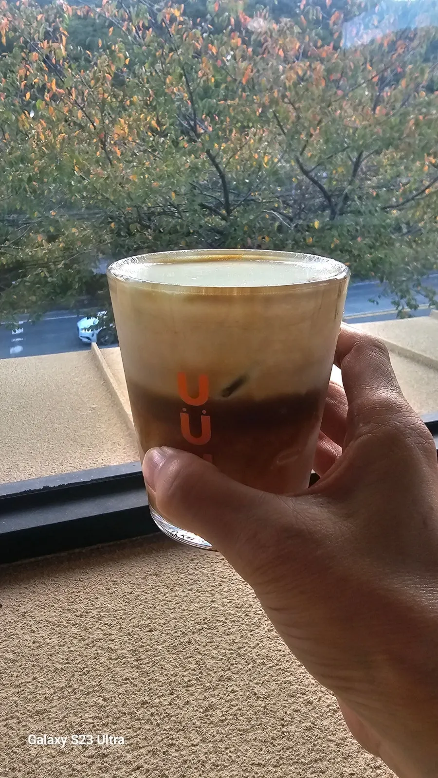 A cup of Yu Yu Yu's signature U Cream Latte