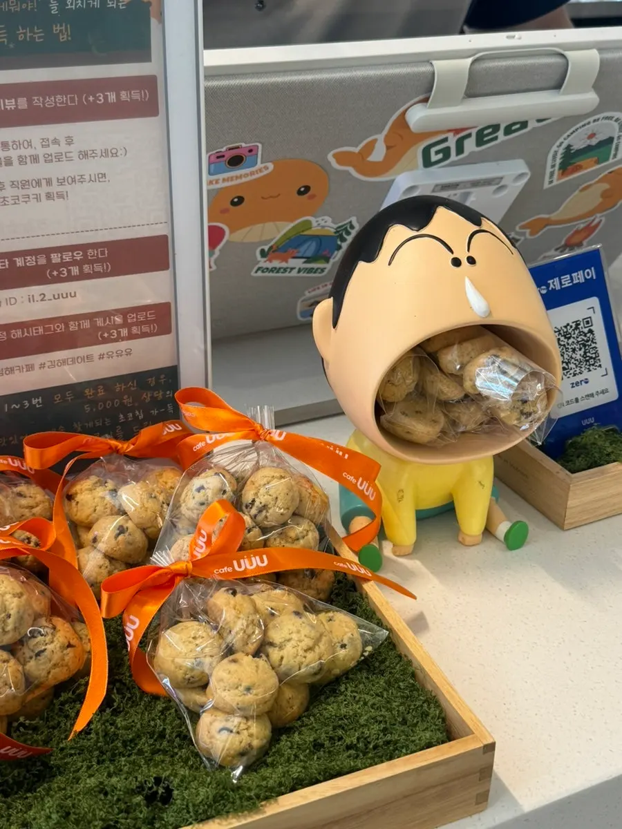 Handmade choco chip cookie given as a gift