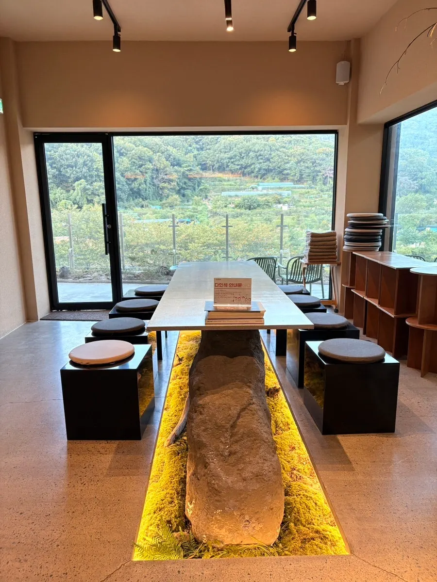 Folding chairs and tables on Yu Yu Yu's first floor