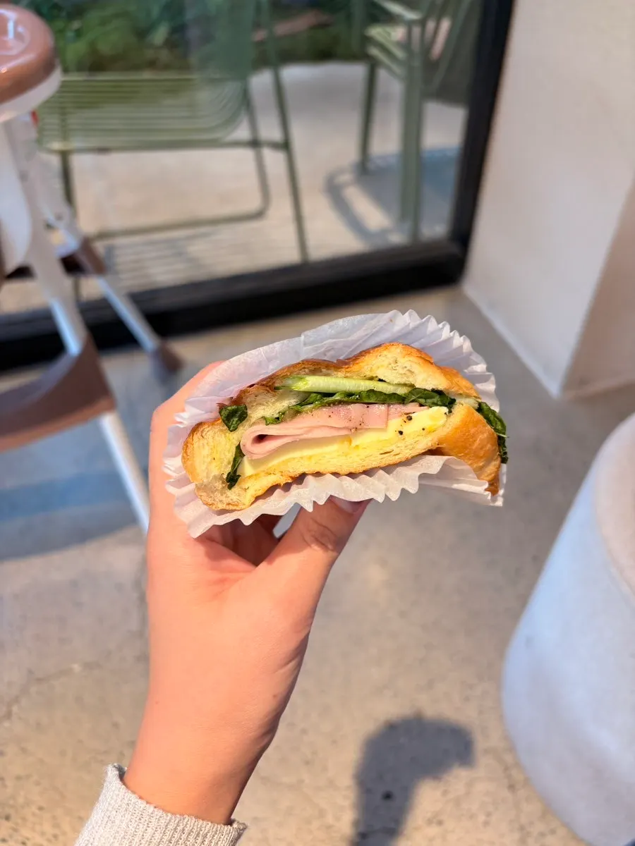 Close-up of bread eaten at Yu Yu Yu
