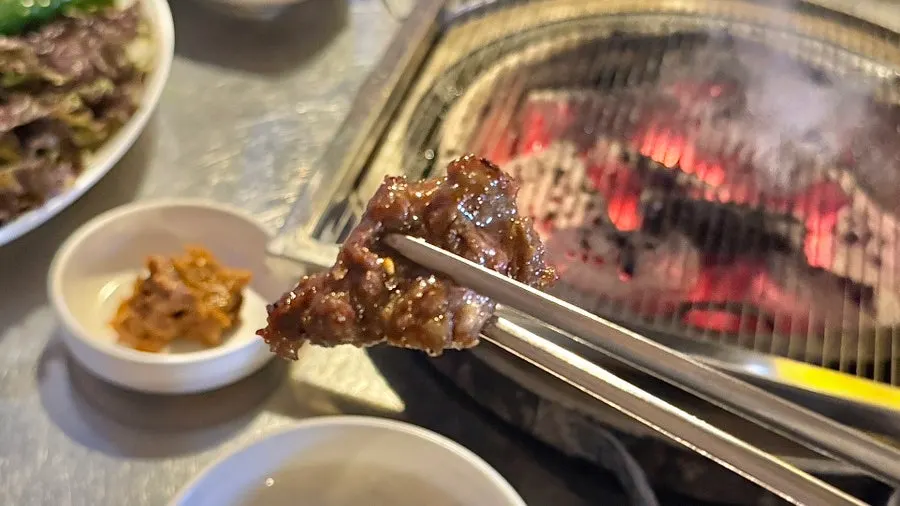 網の上でカルビサルをひっくり返す場面