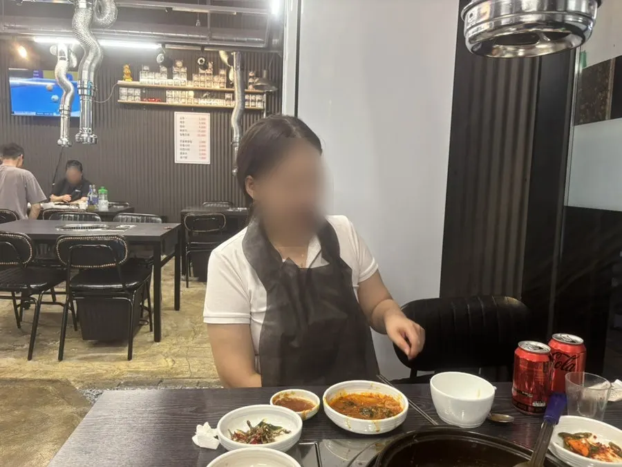 Photo taken at the table after finishing the meal
