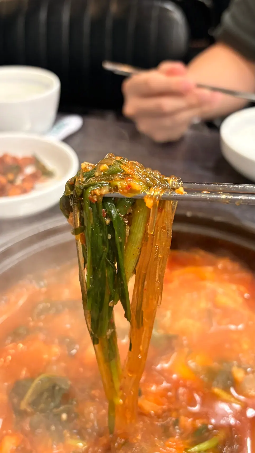 테이블에서 끓이는 곱창전골