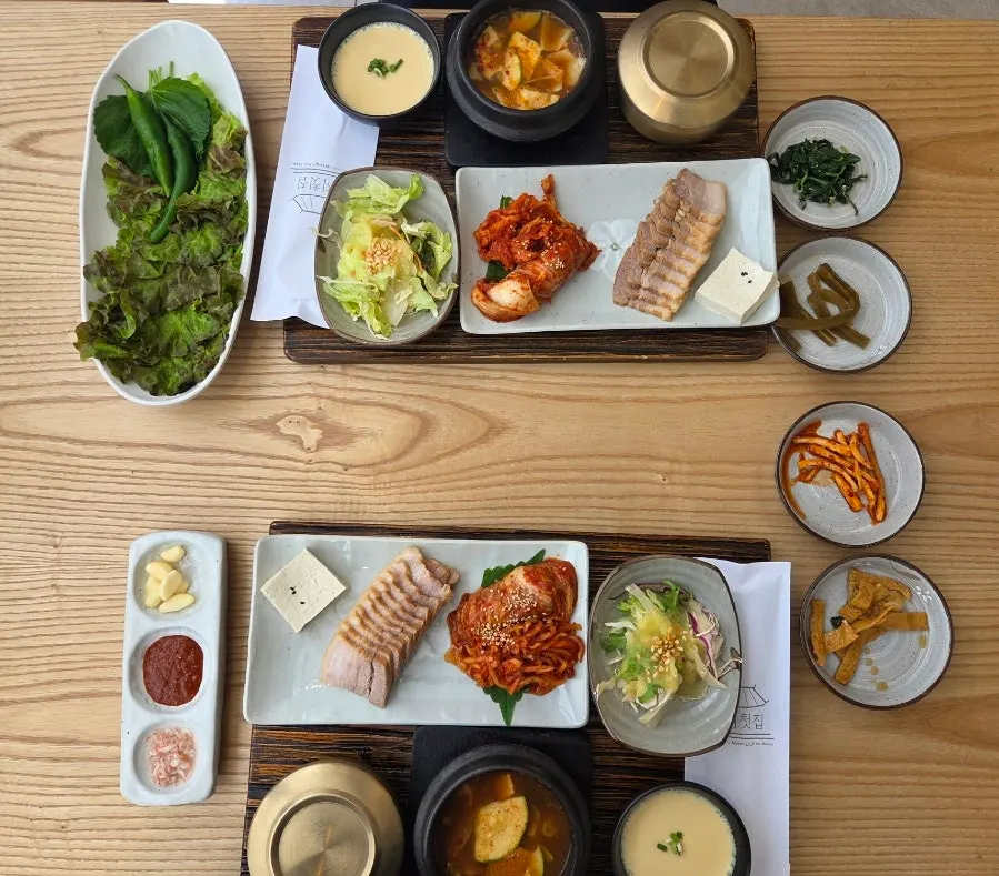 정갈한상 2인 한 상 차림
