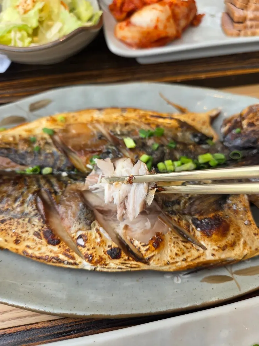 깔끔하게 차려진 보쌈 한상