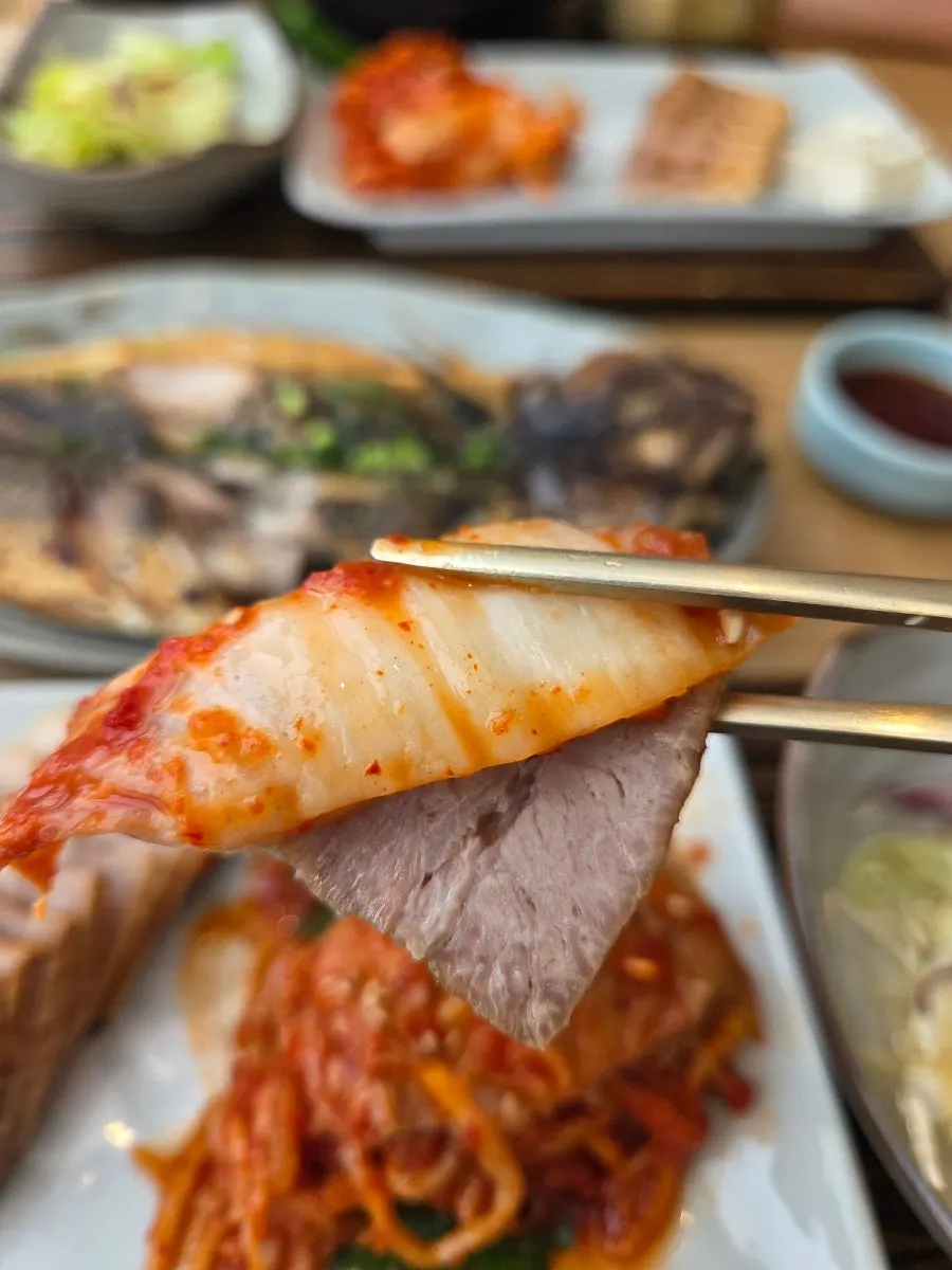 보쌈김치와 함께한 보쌈 상차림