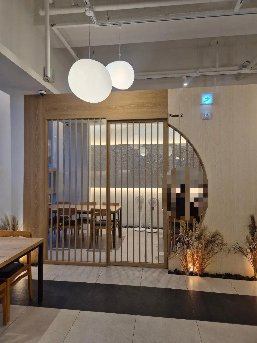 Semi-private table for family gatherings