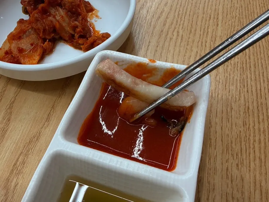 해산물이 올라간 해물파전