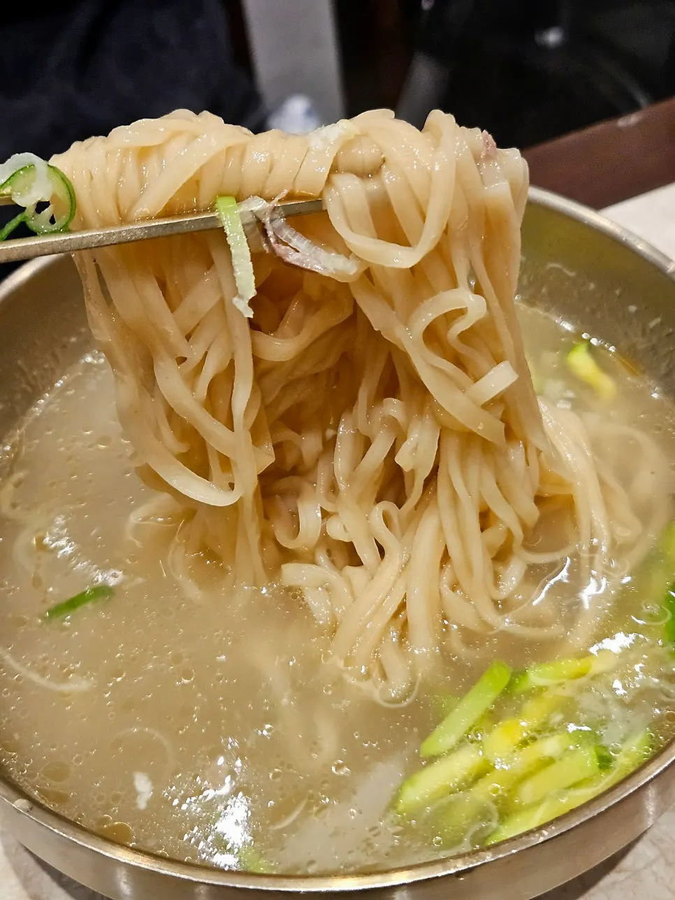 Korean beef noodle soup with deep, rich broth