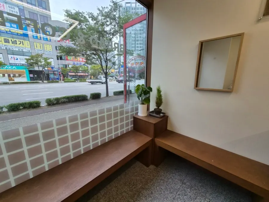 Waiting area inside the store