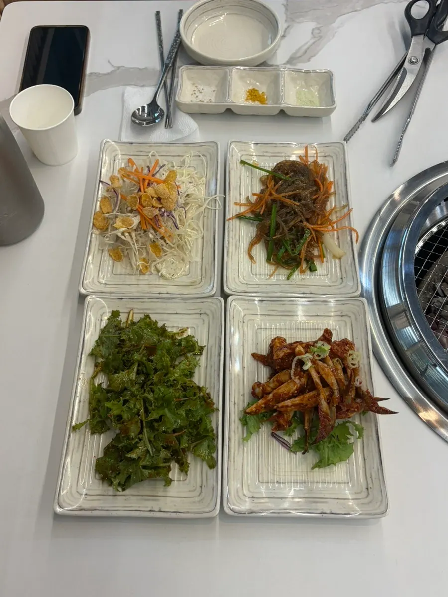 정원갈비 김포본점 점심한상 기본 상차림