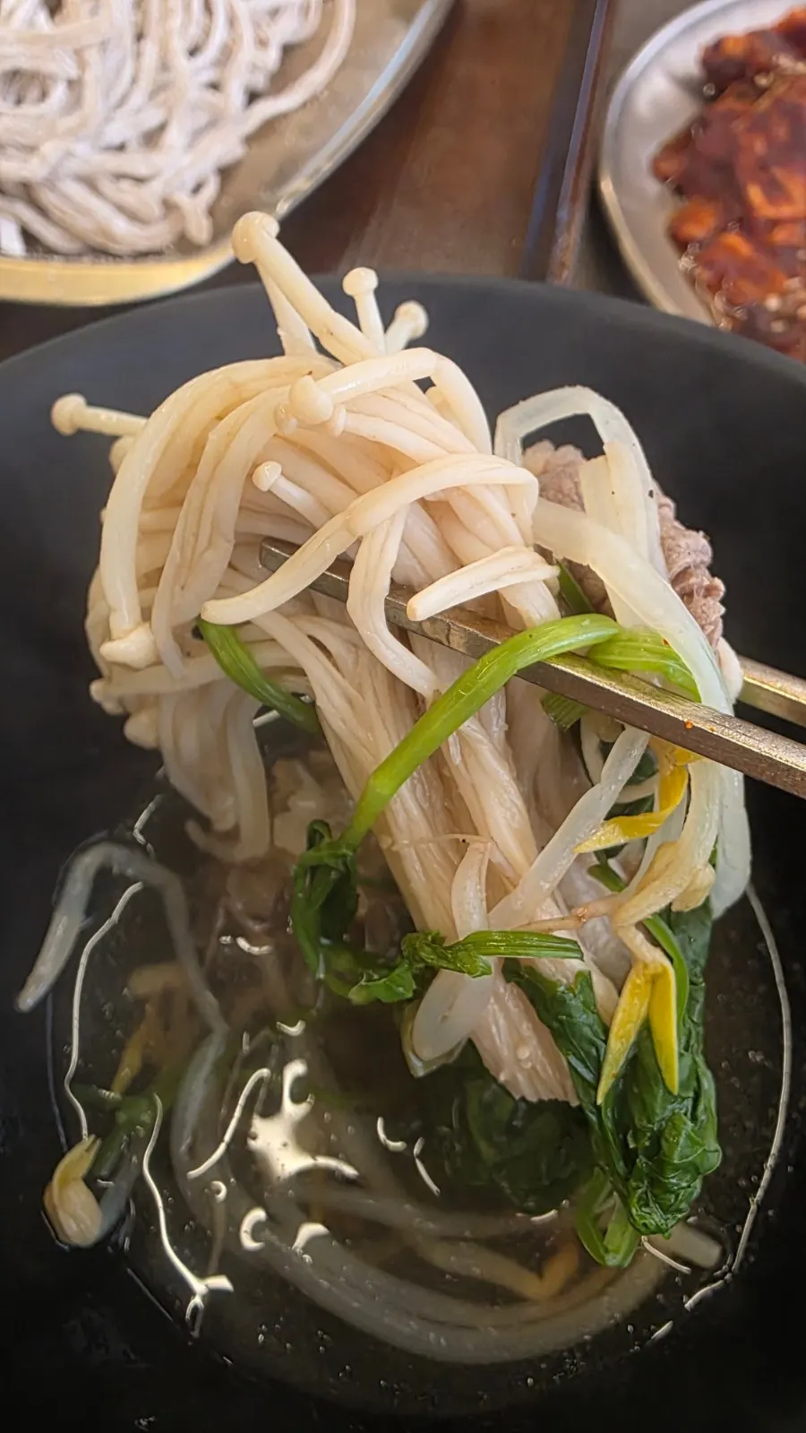 Tender shabu-shabu beef