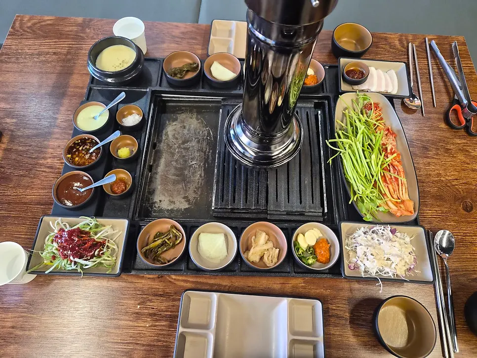 한돈 커플 한상 500g 상차림