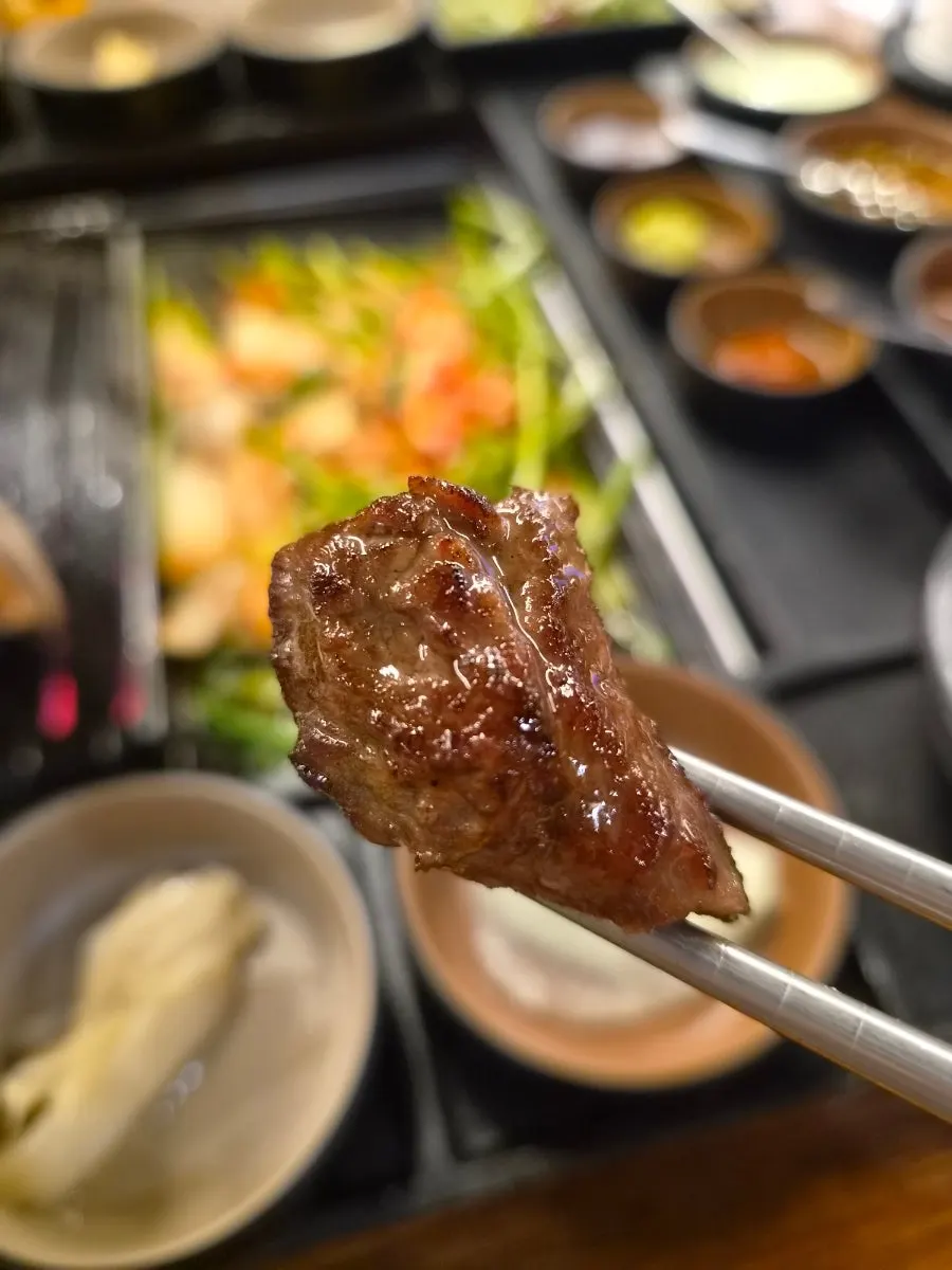 직원이 구워준 통 소갈비살