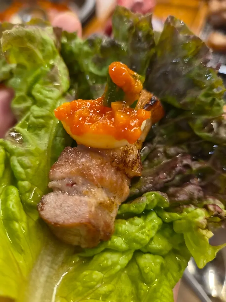 반 마리 분량의 자숙문어 구이