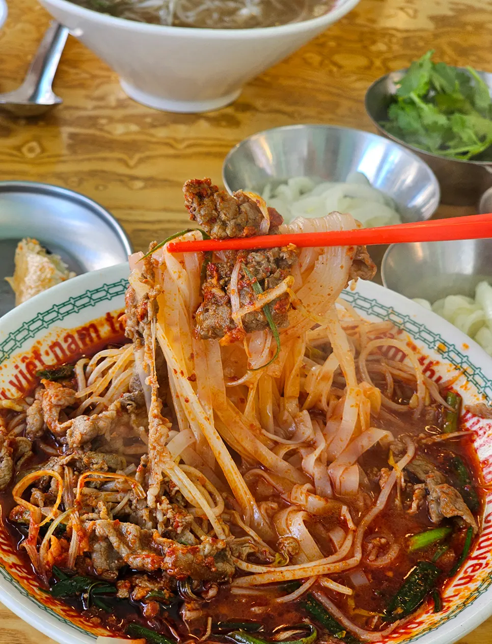 Beef brisket pho with a clean broth