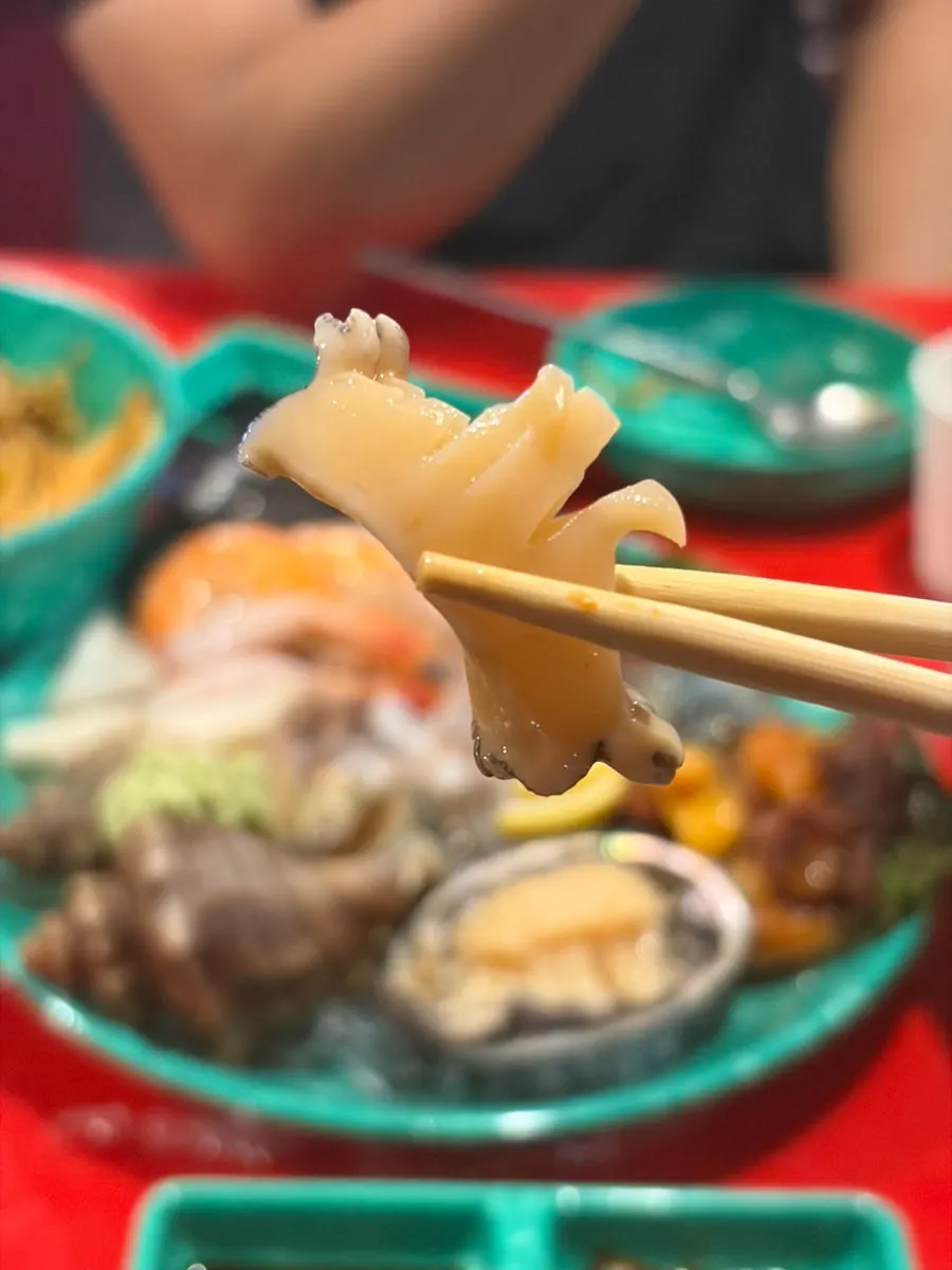 Plate of assorted kinds of seafood