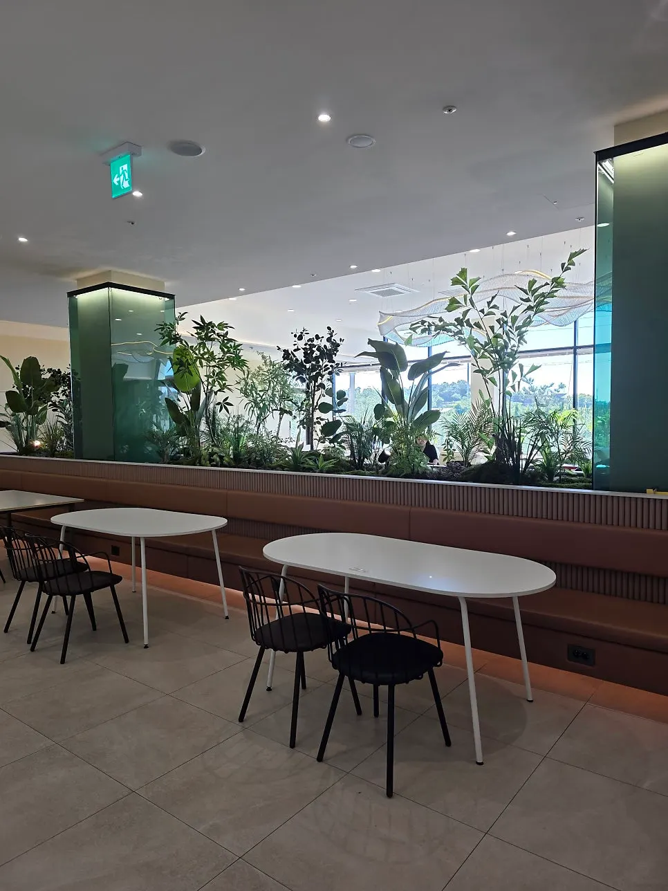 Spacious and open café interior