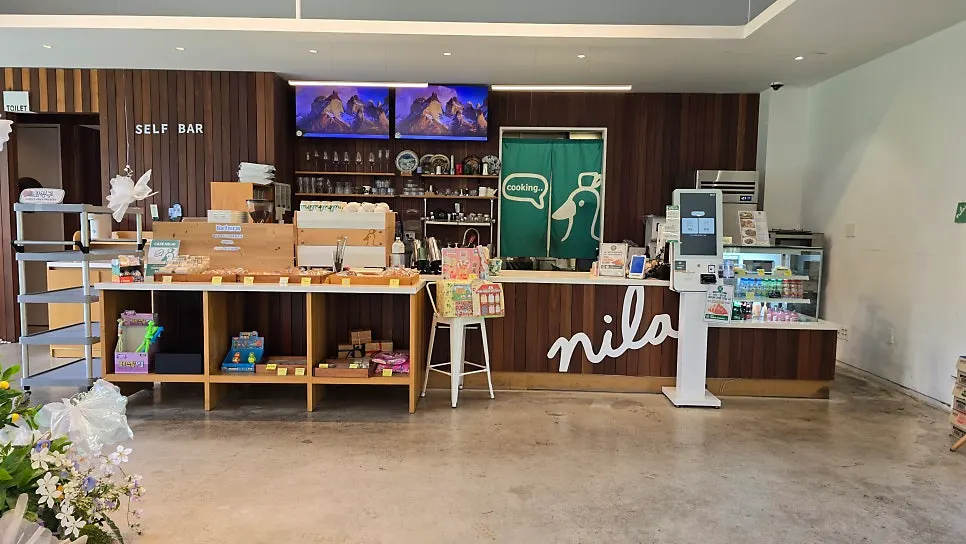Spacious interior at Nillai café